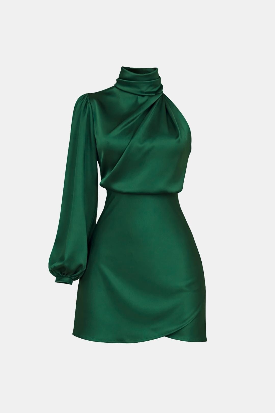 Olive | Women's One Shoulder Mini Dress-Omni Prime Goods