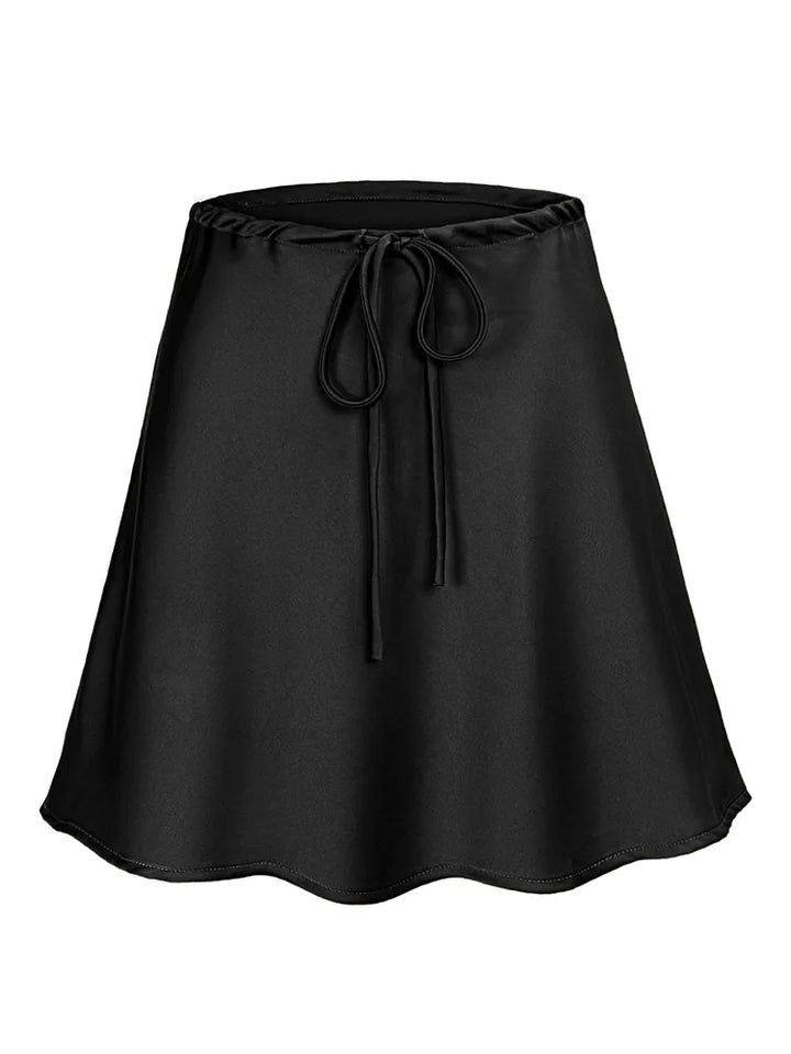 Orlina | Women's Satin Mini Skirt-Omni Prime Goods