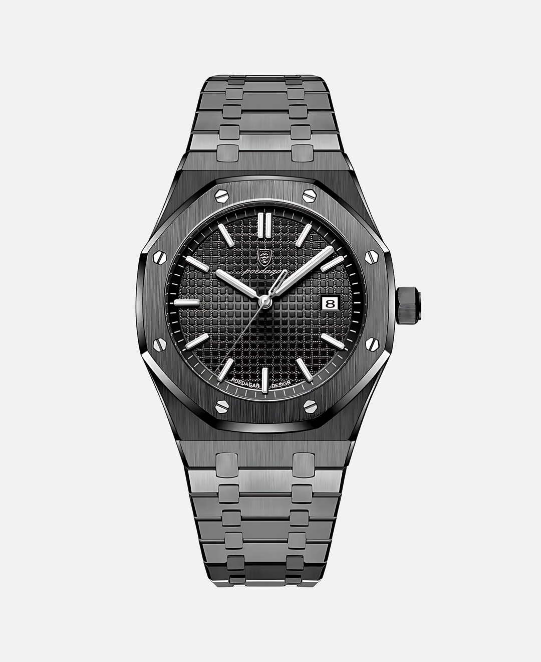 Men's Elegant 41mm Stainless Steel Watch
