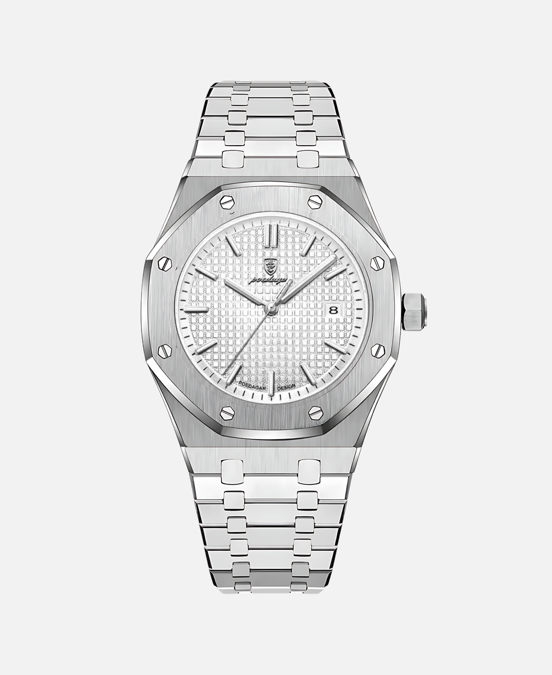 Men's Elegant 41mm Stainless Steel Watch