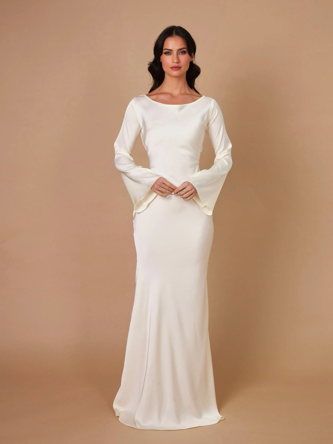 Pharia | Women's Long-Sleeve Maxi Dress – Elegant Versatile Style for Any Occasion
