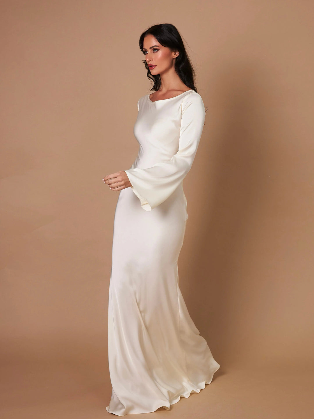 Pharia | Women's Long-Sleeve Maxi Dress – Elegant Versatile Style for Any Occasion