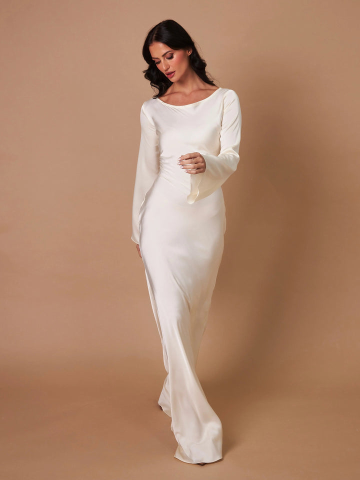 Pharia | Women's Long-Sleeve Maxi Dress – Elegant Versatile Style for Any Occasion
