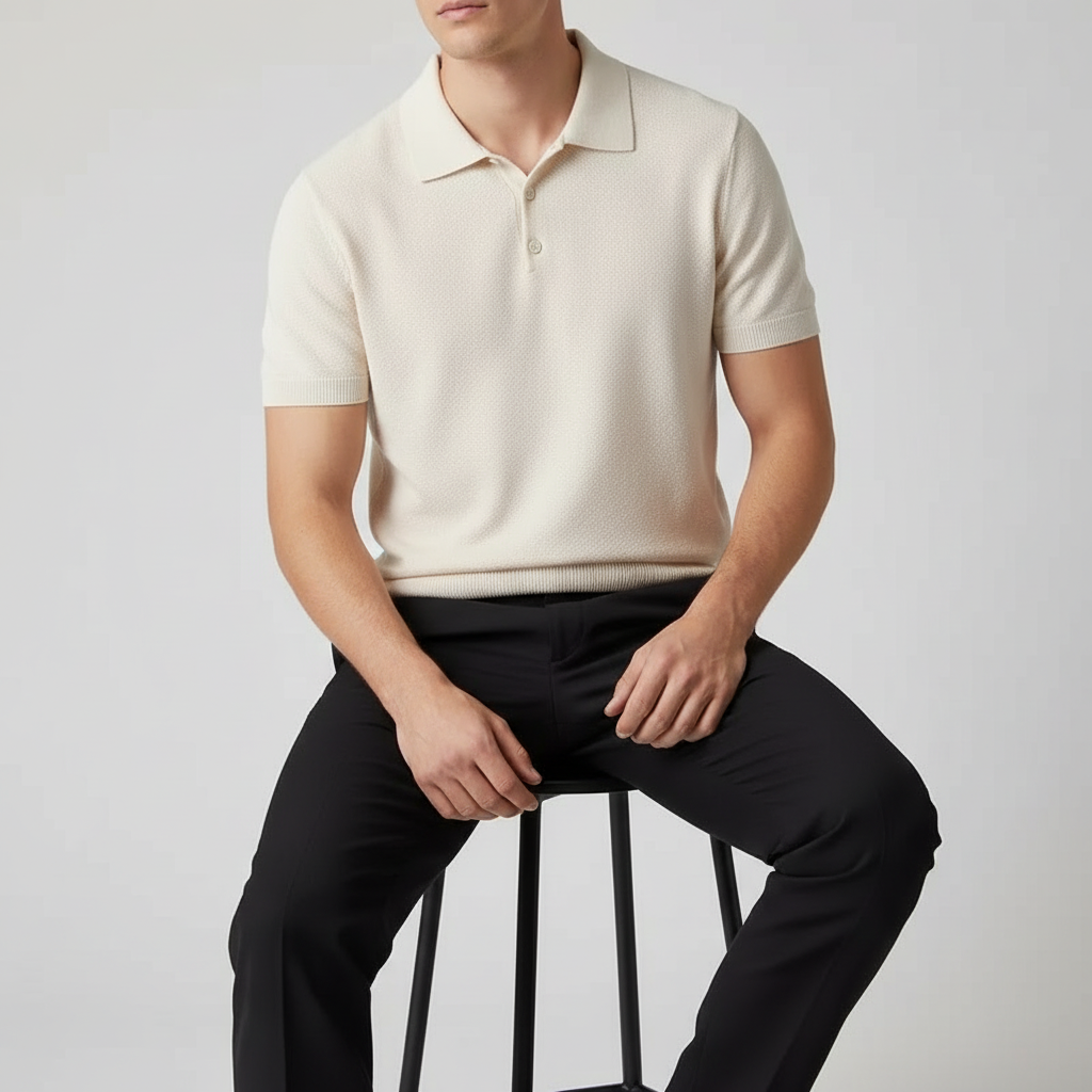 Men's Knit Polo Shirt