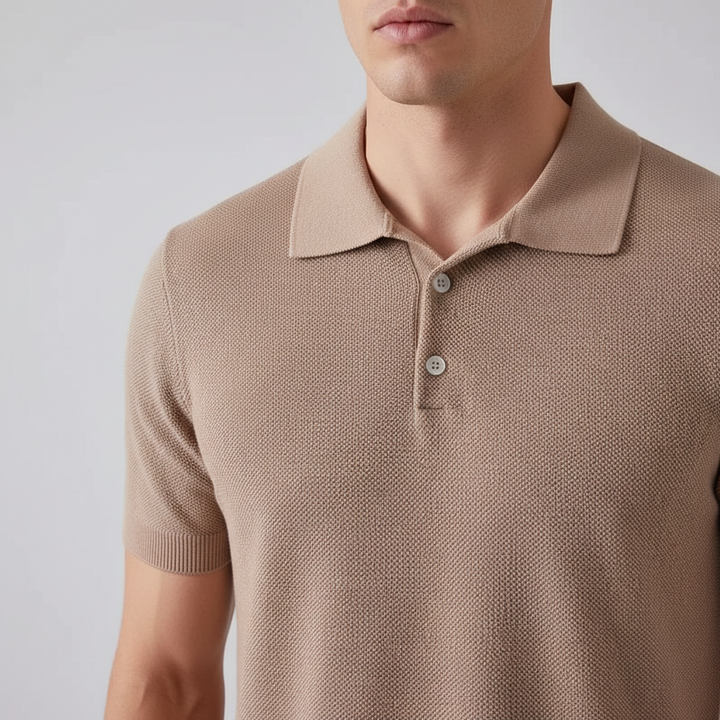 Men's Knit Polo Shirt