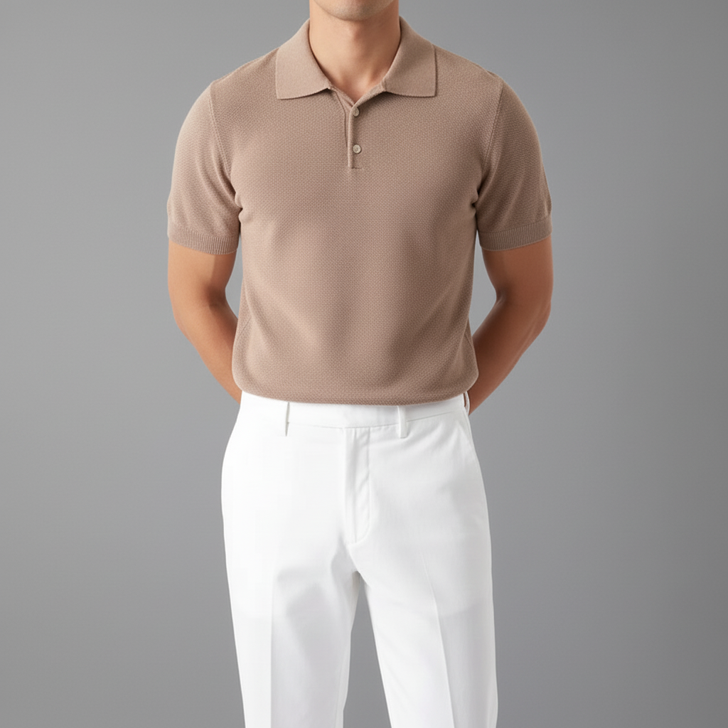 Men's Knit Polo Shirt