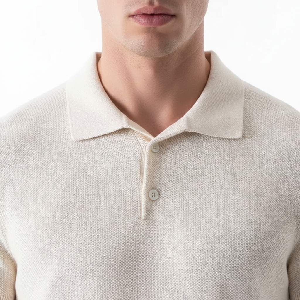 Men's Knit Polo Shirt