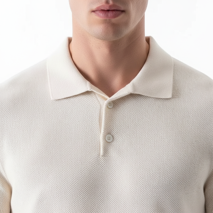Men's Knit Polo Shirt
