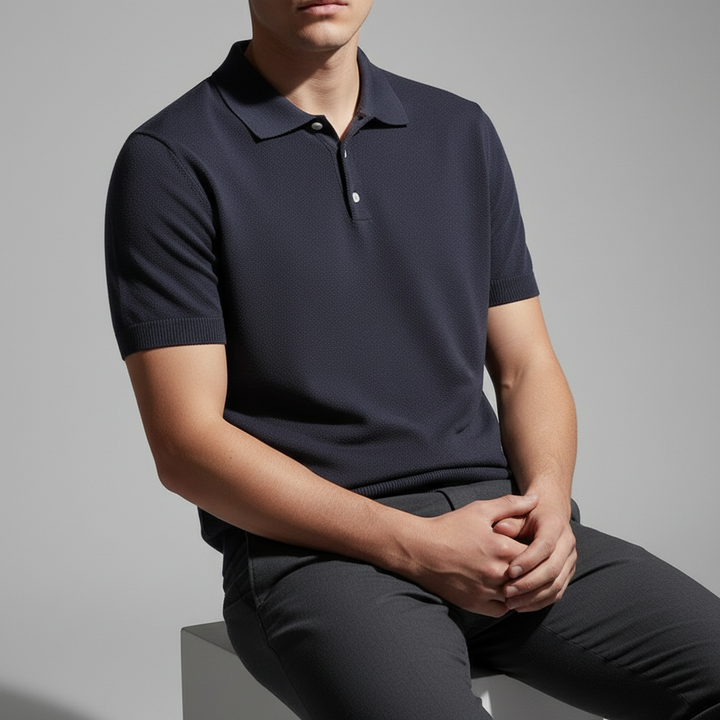 Men's Knit Polo Shirt