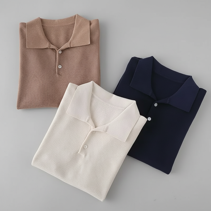 Men's Knit Polo Shirt