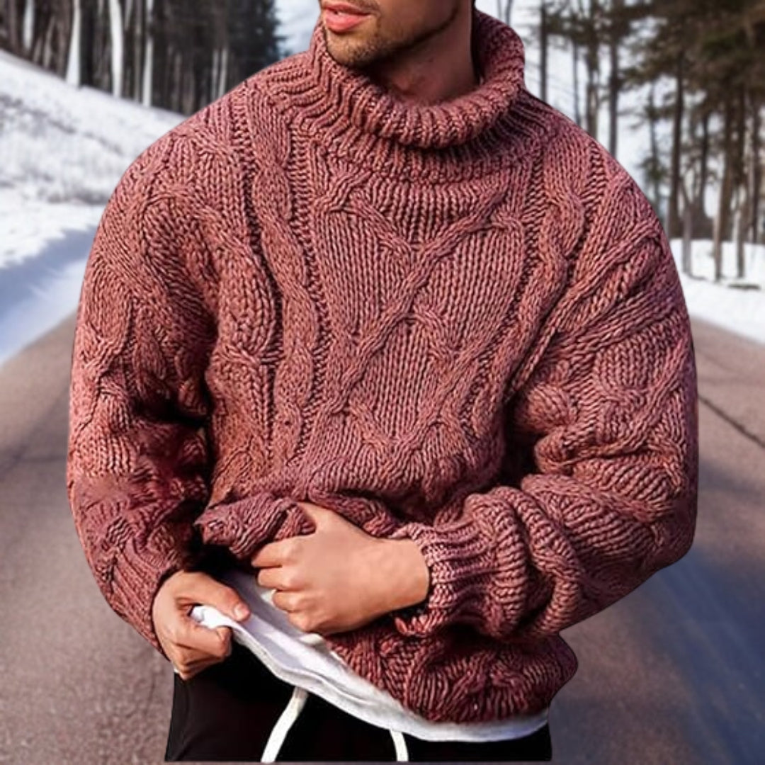 Men's Cozy Knit Sweater - Stylish and Versatile Comfort