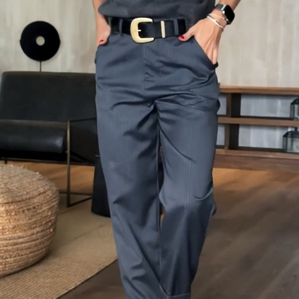 Sophia | Women's Striped Business Suit Trousers - Elegant & Modern