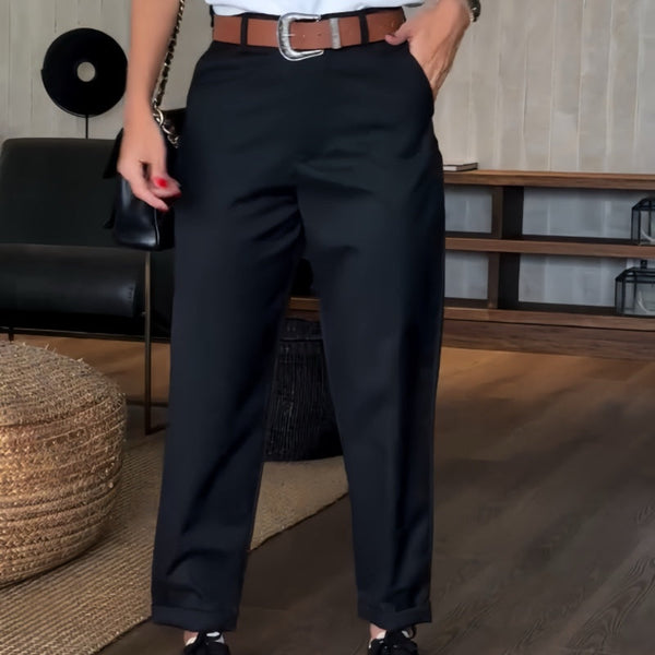 Sophia | Women's Striped Business Suit Trousers - Elegant & Modern