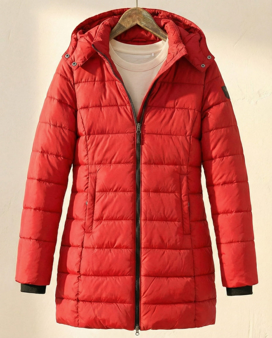 Women's Warm Quilted Puffer Winter Jacket with Hood