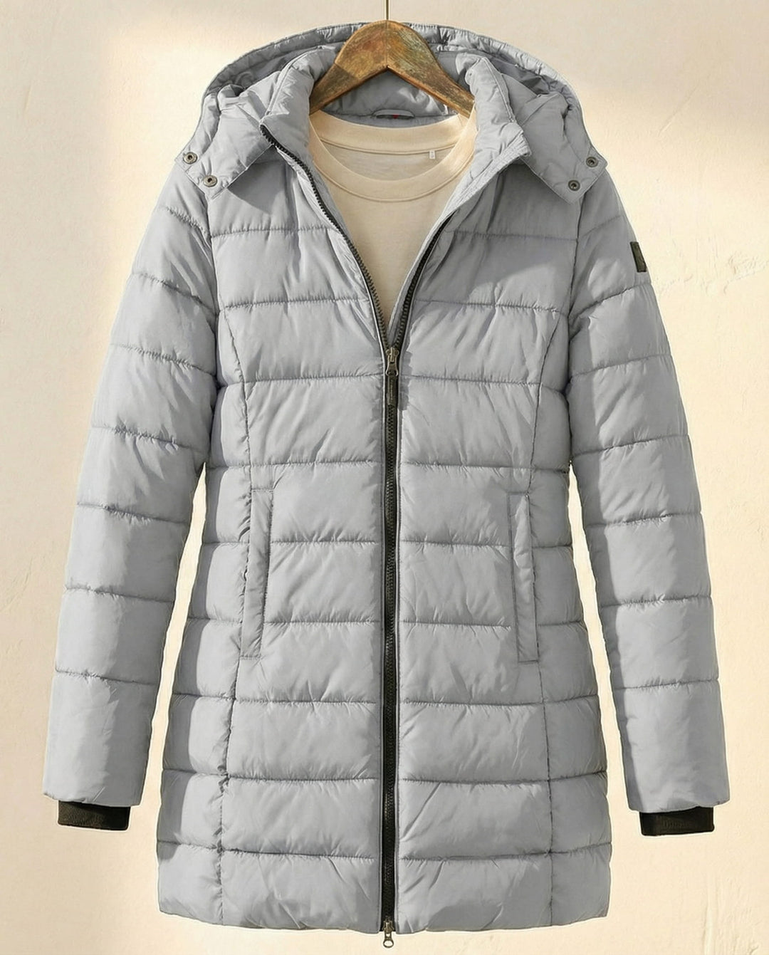 Women's Warm Quilted Puffer Winter Jacket with Hood