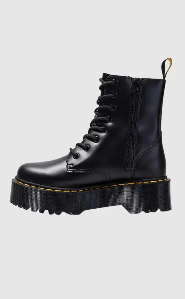 Rebellina | Women's Leather Platform Boots – Stylish Urban Comfort-Omni Prime Goods