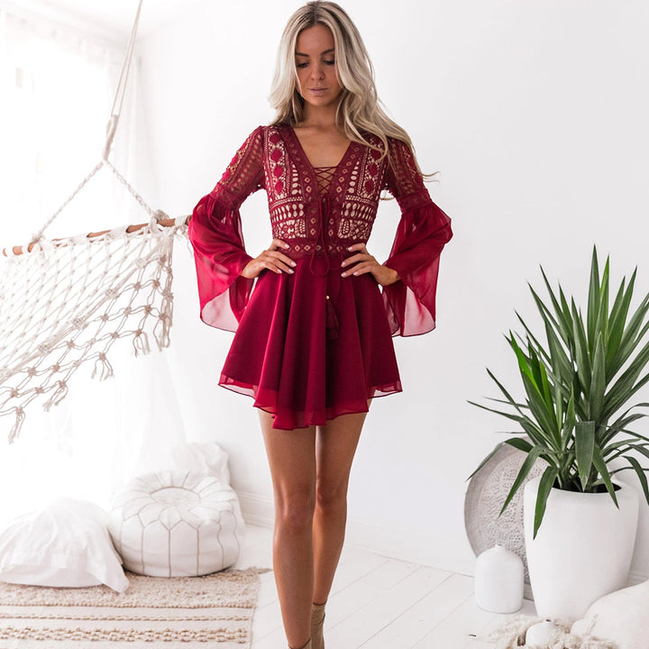 Maddie | Women's Stylish Autumn Mini Dress