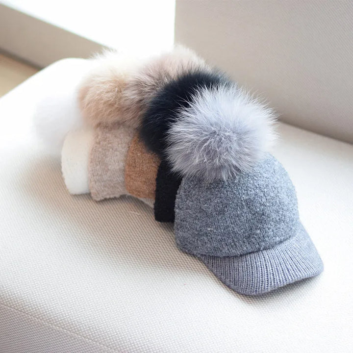 Cozy Knit Pom Cap for Winter Fashion and Warmth