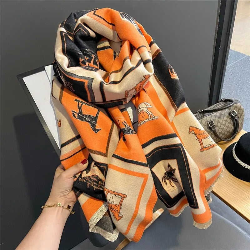 Women's Cozy Fringed Scarf