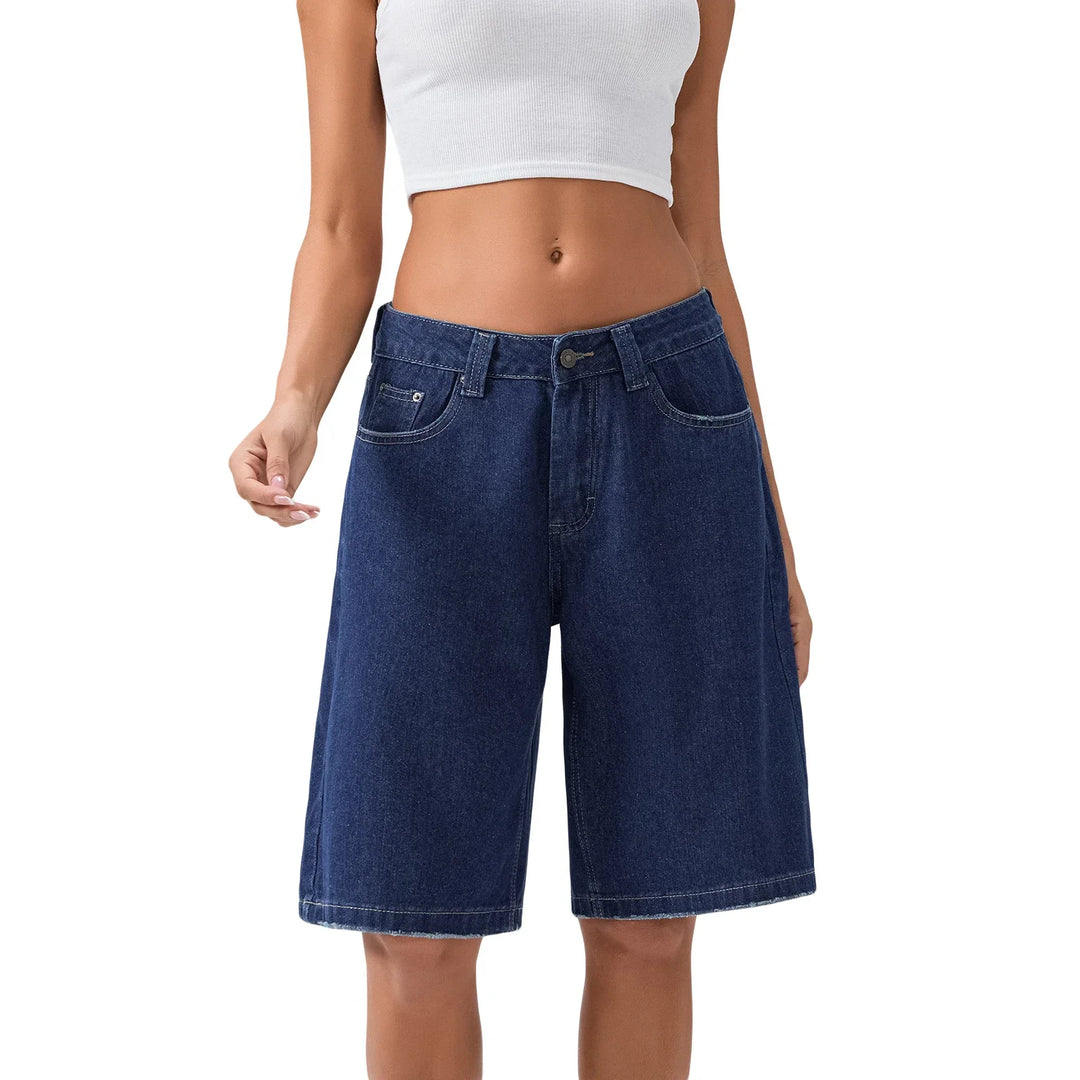 Women's 90's Style Low Rise Denim Shorts