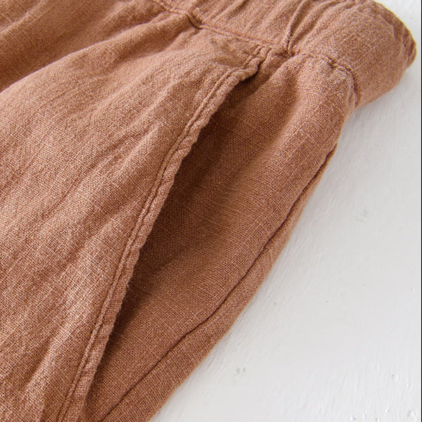 Men's Linen Blend Casual Shorts