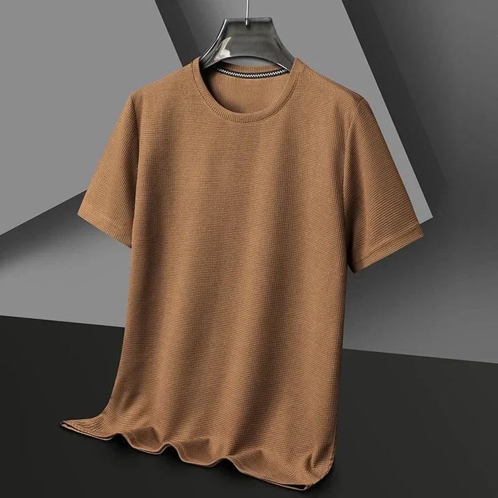 Men's Waffle Knit Casual T-Shirt