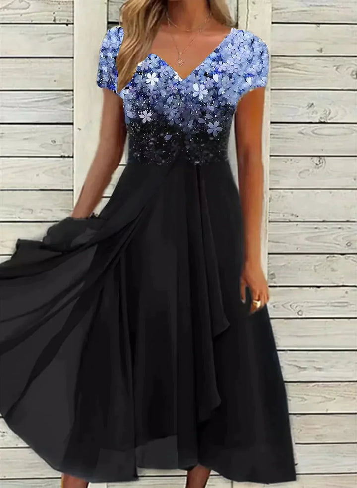 Marigon | Women's Floral Maxi Wedding Evening Dress