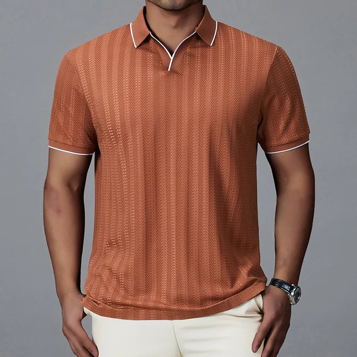 Men's Knitted Polo Shirt