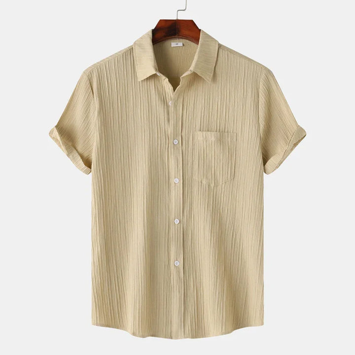 Men's Coastal Linen Button-Up Shirt