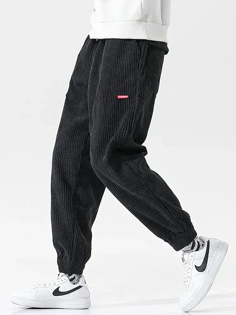James | Men's Comfortable Loose Cord Jogging Pants