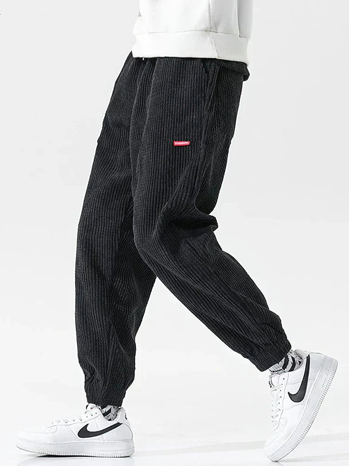 James | Men's Comfortable Loose Cord Jogging Pants