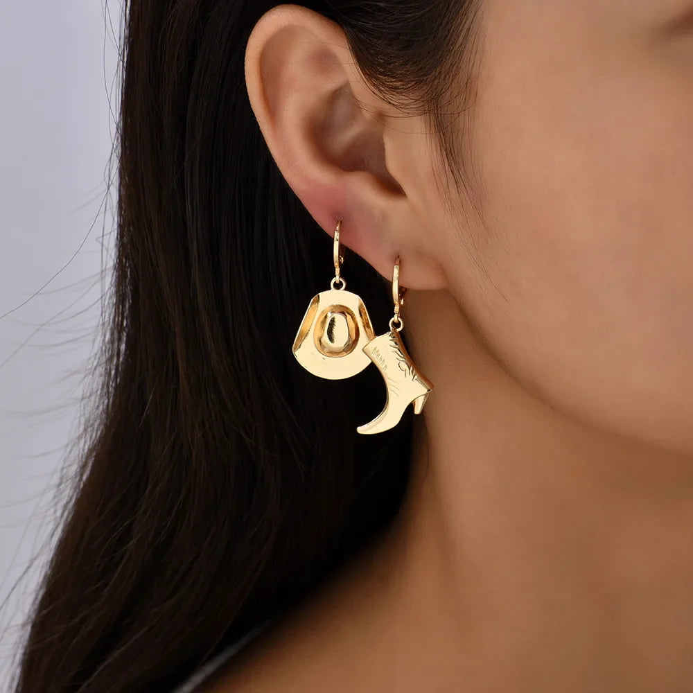 Western Style Cowgirl Earrings for a Rustic Look