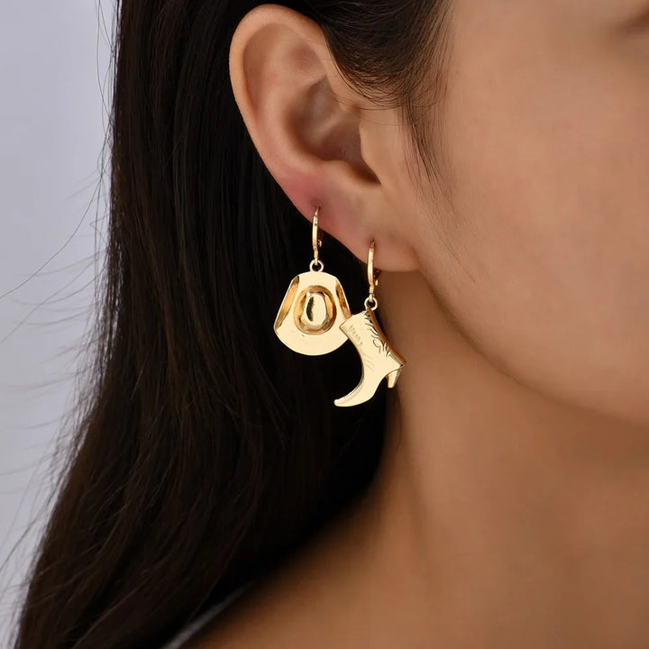 Western Style Cowgirl Earrings for a Rustic Look