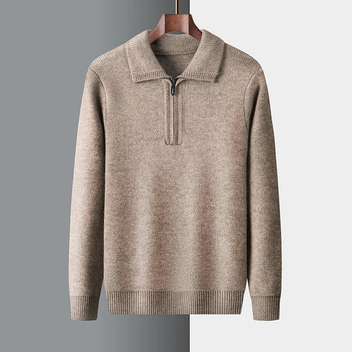 Men's Knit Quarter Zip Sweater