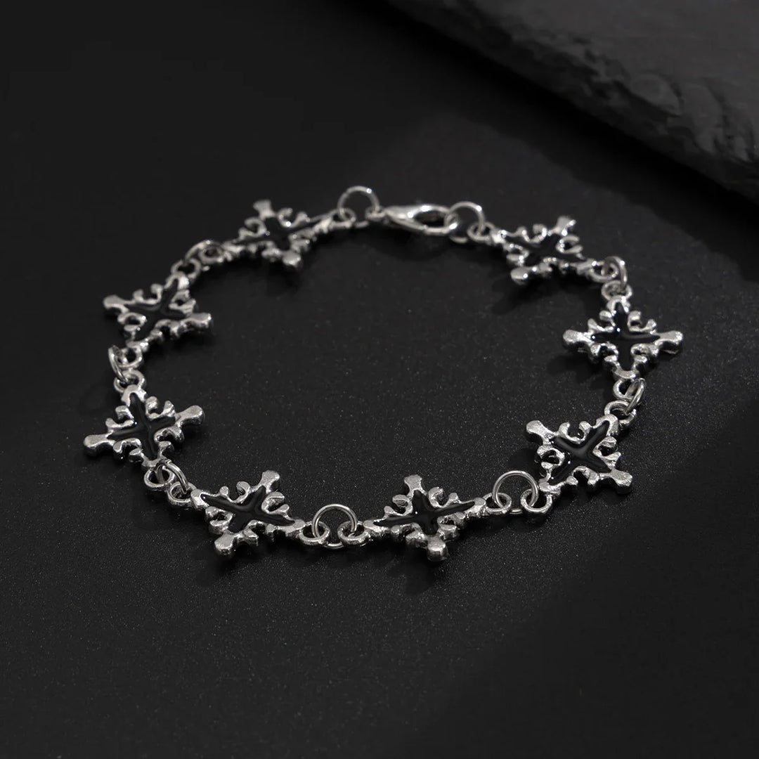 Obsidian Stone Cross Bracelet for Stylish Accessories