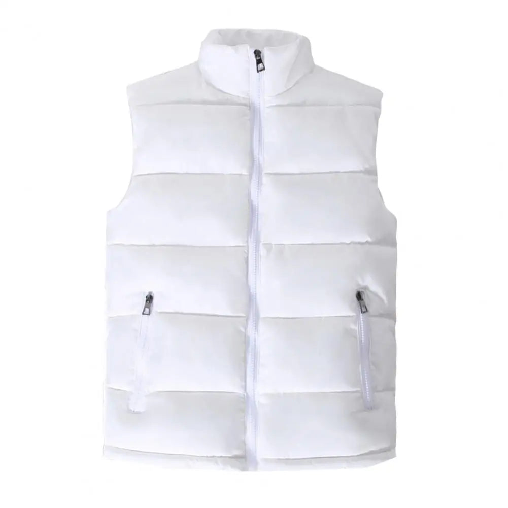 Men's Lightweight Quilted Puffer Vest with Slim Collar