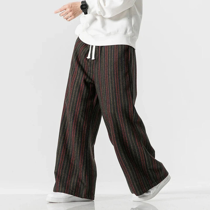 Men's Striped Casual Trousers