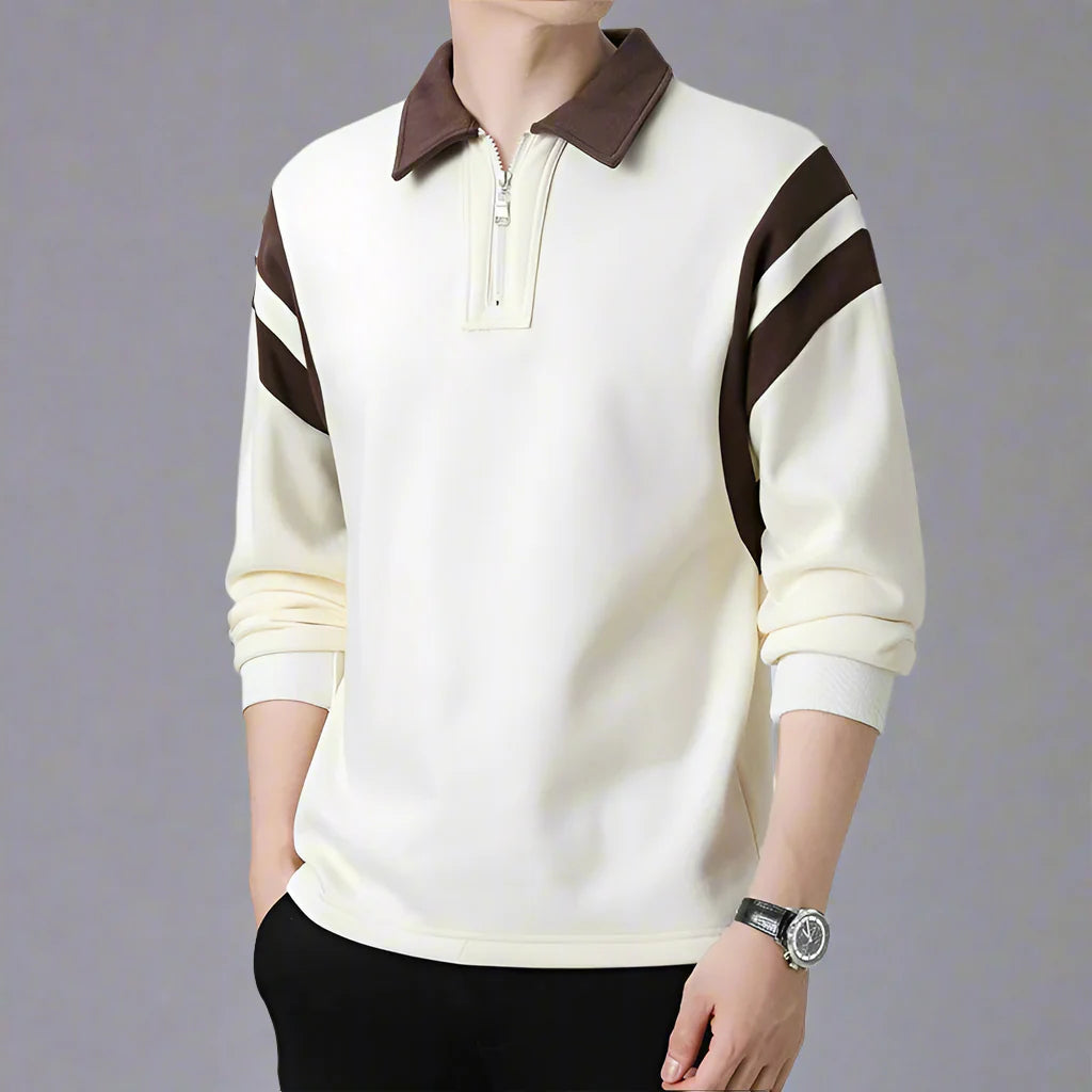 Men's Classic Long-Sleeve Polo Shirt