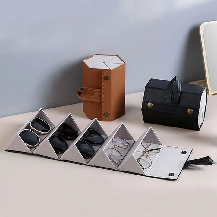 Stylish Leather Eyewear Case for Safe Storage and Protection
