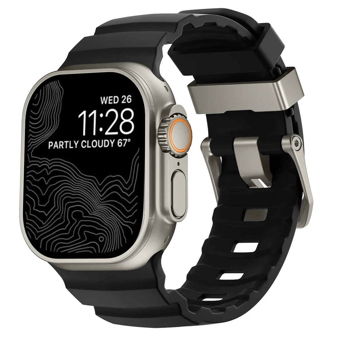 Stylish Black Smartwatch Band for Apple Devices