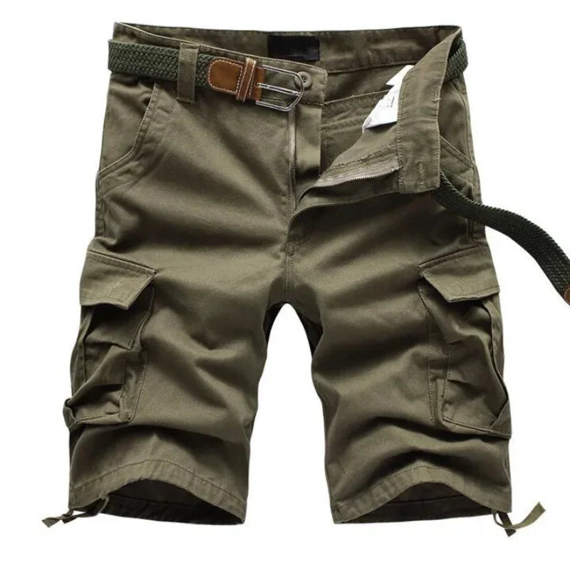 John | Men's Casual Cotton Cargo Shorts