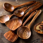 Artisan Teakwood Cooking Utensil Set-Omni Prime Goods