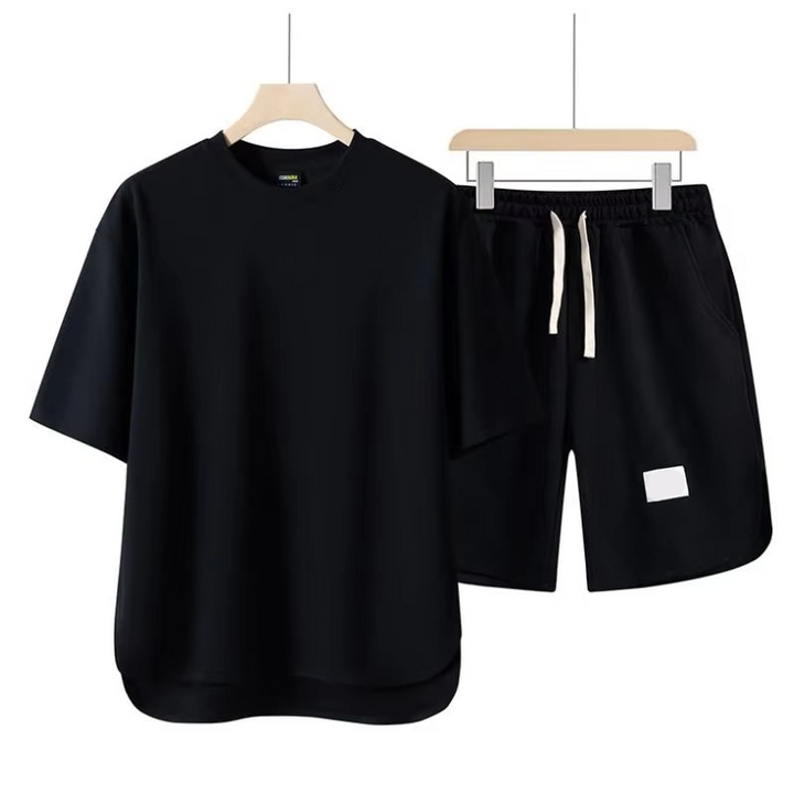 Men's Summer Two-Piece Set – Short Sleeve Shirt and Shorts Outfit M-4XL