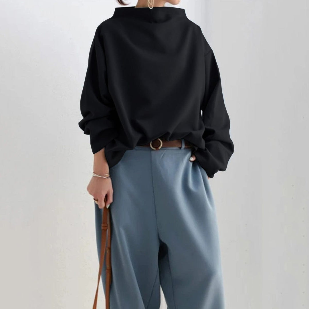 Women's High Neck Soft Knit Top