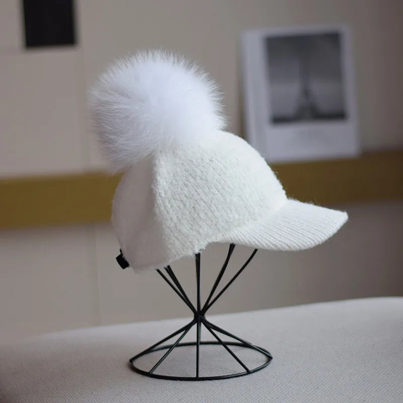 Cozy Knit Pom Cap for Winter Fashion and Warmth
