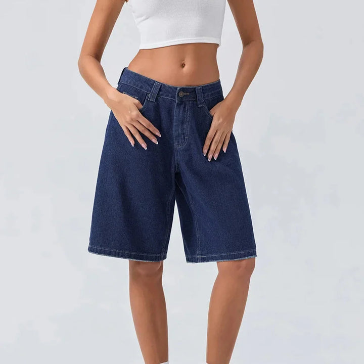 Women's 90's Style Low Rise Denim Shorts