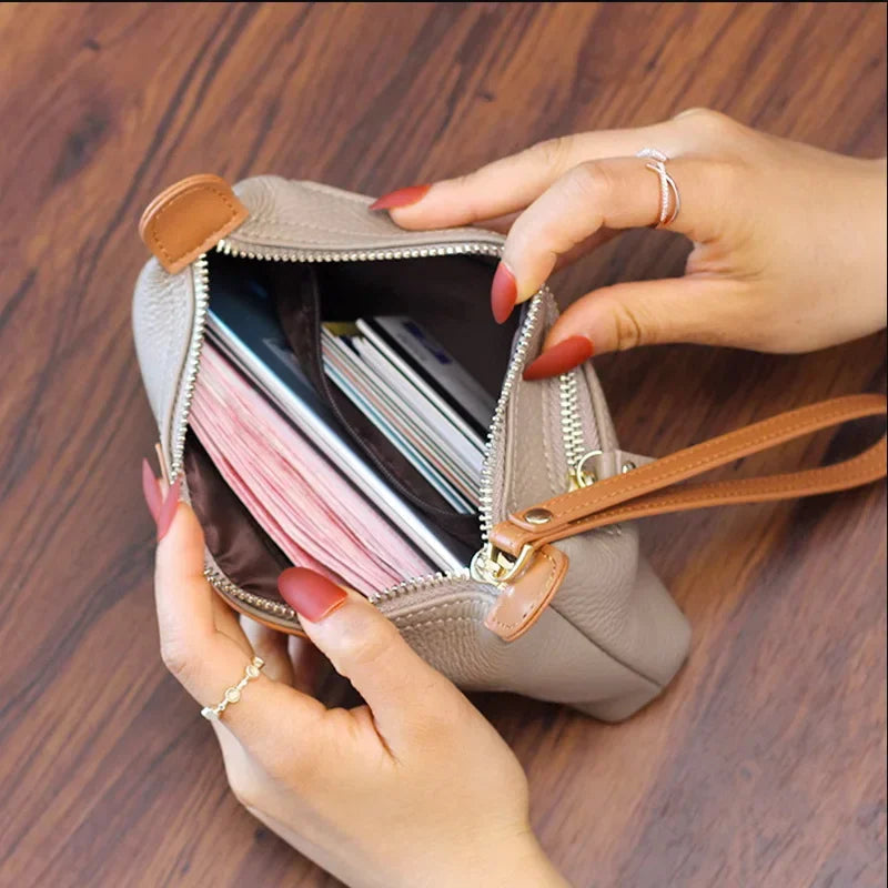 Anne | Women's Vegan Leather Clutch Wristlet Bag