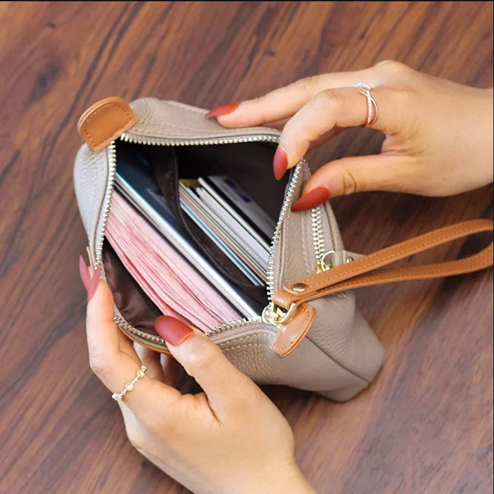 Anne | Women's Vegan Leather Clutch Wristlet Bag