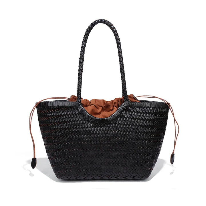 Kathy | Women's Leather Woven Tote Bag