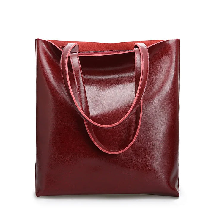 Holly | Women's Leather Structured Tote Bag